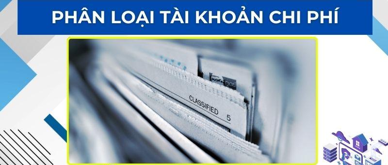 Phân loại tài khoản chi phí